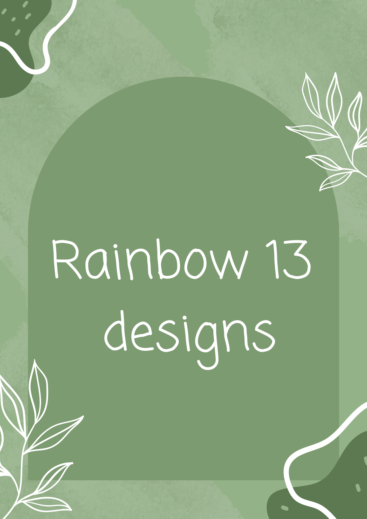 Rainbow 13 designs