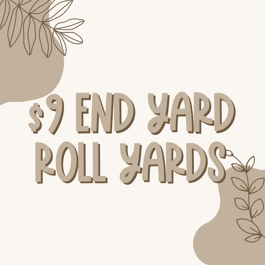 $9 Flawed end of roll yards