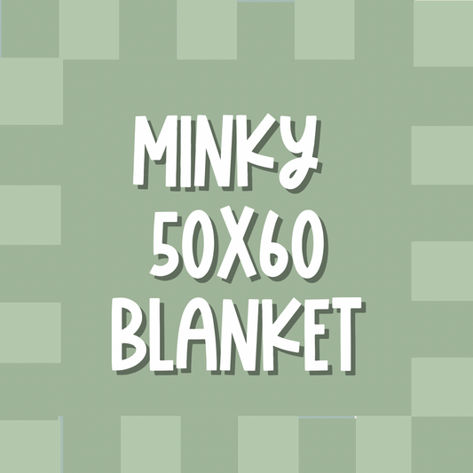 50x60 Minky plush blanket (Automatic wholesale at 4+ blankets )