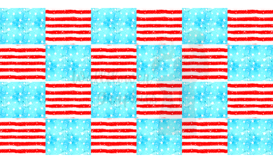 Mama watercolor stars and stripes  headband  -wg